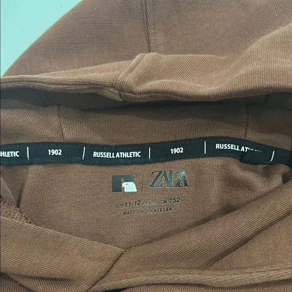 Russell Athletic Brown Hoodie and Shorts Set - Picture 2 of 4